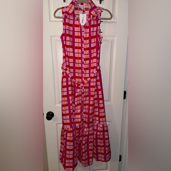 SugarLips Darvy Checker Cileah Collared Maxi Dress - Picture 2 of 5